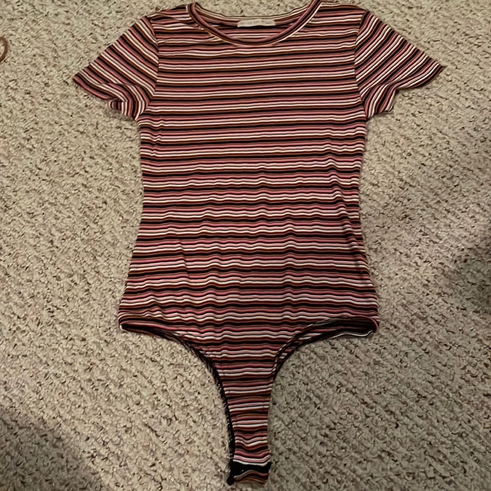 Youth Medium striped body suit